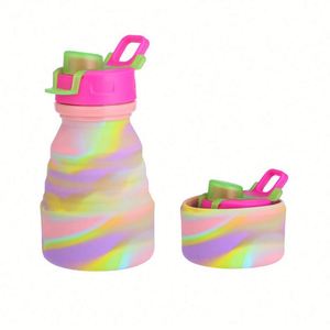 Botella de Agua Deportiva Plegable de Silicona de Grado Alimenticio, a Prueba de Fugas, con Tapa con Bisagras - Product Image 5