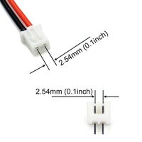 1x2P 2P XH 1 2.54mm timah 2 kuningan 3A lurus Plug-in 2.54mm kawat papan konektor Jst ZX XH2.54 konektor