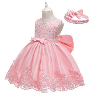 Wholesale Sleeveless Princess Dresses <b>Bow</b> Lace Princess Cake Clothes for Kids Children Flower Girl Dresses with <b>Big</b> Waistband - Product Image 6