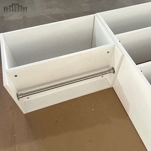 Grand projet d'appartement américain en gros 18mm panneau de particules/panneau de puce/contreplaqué armoire armoires en mélamine blanche placard - Product Image 4