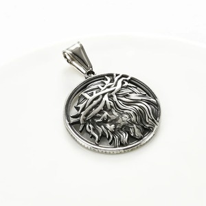 Collar con Colgante <span class=keywords><strong>de</strong></span> Acero Inoxidable <span class=keywords><strong>de</strong></span> Jesucristo, Regalo Religioso, Corona <span class=keywords><strong>de</strong></span> Espinas Vintage, Medalla <span class=keywords><strong>de</strong></span> Oración, Cadena <span class=keywords><strong>de</strong></span> 24 Pulgadas - Product Image 6