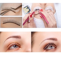 Kit de pratique d'extension de cils Pinky leem, tête de mannequin pour la formation, outil de formation au maquillage, tête de poupée pour la formation aux cils
