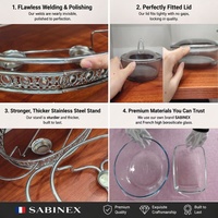 SABINEX CE/CCC/EMC/ROSH/EPR/CB Chafing Dish Buffet-Set mit Manueller Temperaturregelung, Sonstige Hotel- und Restaurantbedarf