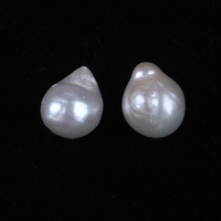 Perles edison en vrac, style baroque blanc, 12-13mm, perles edison, pièces