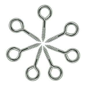 Metric Steel Eye <b>Screws</b> Threaded Fasteners with Loop End for Hardware Mounting - Product Image 3