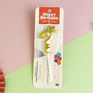 Venta al por mayor bonita cera <span class=keywords><strong>de</strong></span> parafina Feliz <span class=keywords><strong>cumpleaños</strong></span> pastel número velas para niños para Pascua y Año Nuevo fiesta decoraciones suministros - Product Image 5