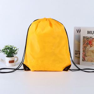 2026 Lightweight <b>Drawstring</b> Sports Bag Custom Logo Polyester <b>Backpack</b> for School Events and Promotional Giveaways - Product Image 4