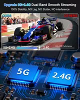 Transmetteur-récepteur vidéo sans fil 50M, décodage 4K, adaptateur d'affichage sans fil compatible HDMI avec convertisseur métallique pour PC, ordinateur portable, TV