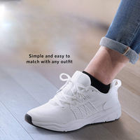 Chaussettes courtes en coton pour hommes et femmes, vente en gros d'usine, noires et blanches, respirantes, ventilées, rembourrées, coupe basse.