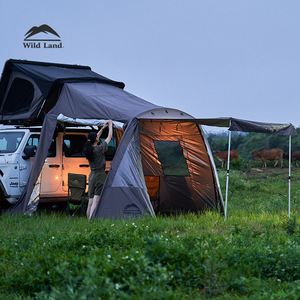 Premium Universal Fit Sun Protective Étanche Voiture Côté Abri Camping En Plein Air <span class=keywords><strong>Pliable</strong></span> UVProof Auvent En Alliage D'aluminium Oxford - Product Image 4