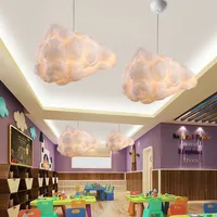 Jpungsun Design Créatif Décor À La Maison Grand Long Escalier Lustre Nuage Suspension Escalier Villa Hall Lustre En Verre