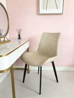 Chaises de salle à manger de style moderne et simple, meubles de loisirs en bois confortables avec revêtement en cuir, chaises de salon pour table à manger