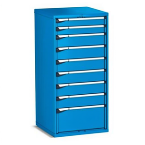Armoire à tiroirs Fami Master Key Comfort, 9 tiroirs, 714x726x1500 mm, rouge rubis RAL3003, rangement d'outils - Product Image 2