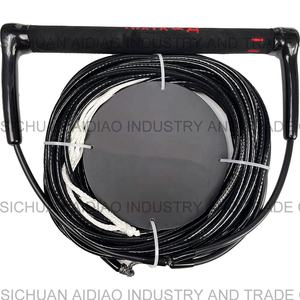 Corde de ski nautique UHMWPE personnalisée en usine 75ft avec poignée EVA de 15 pouces pour les sports de parc aquatique de surf de <span class=keywords><strong>wakeboard</strong></span> unisexe - Product Image 4