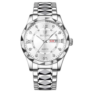 Nuevo Reloj de Lujo para Hombre al por Mayor, Clásico, con Correa de Acero Bicolor, Luminoso, Resistente al Agua, con Marcadores con Incrustaciones de Diamantes de Imitación, Reloj de Cuarzo - Product Image 3