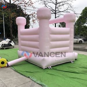 Enfants et tout-petits 10x10x8ft mini maison gonflable blanche pour la location de fête <span class=keywords><strong>rose</strong></span> plat top moonwalk château gonflable commercial - Product Image 4