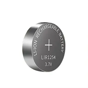 LIR1254 3.6V 68mah li-ion button rechargeable battery coin cell for blue tooth earphone