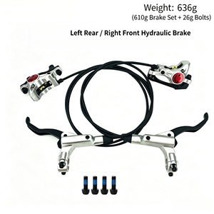 Conjunto de Freio a Disco Hidráulico HB875 MTB 2 Pistões 800/1400mm Caliper Dianteiro e Traseiro em Alumínio 6061 para Bicicleta Preto Vermelho Azul - Product Image 6