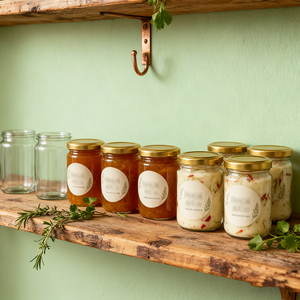 Bocaux en verre transparent <span class=keywords><strong>Cam</strong></span> Kavanoz 120 ml, emballage sous vide hermétique avec bouchon en aluminium à vis pour contenants alimentaires et lait - Product Image 1