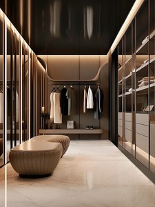 Ensemble de chambre à coucher moderne et luxueux personnalisé, armoire en pierre écologique pour appartement, service d'achat au prix direct usine - Product Image 6