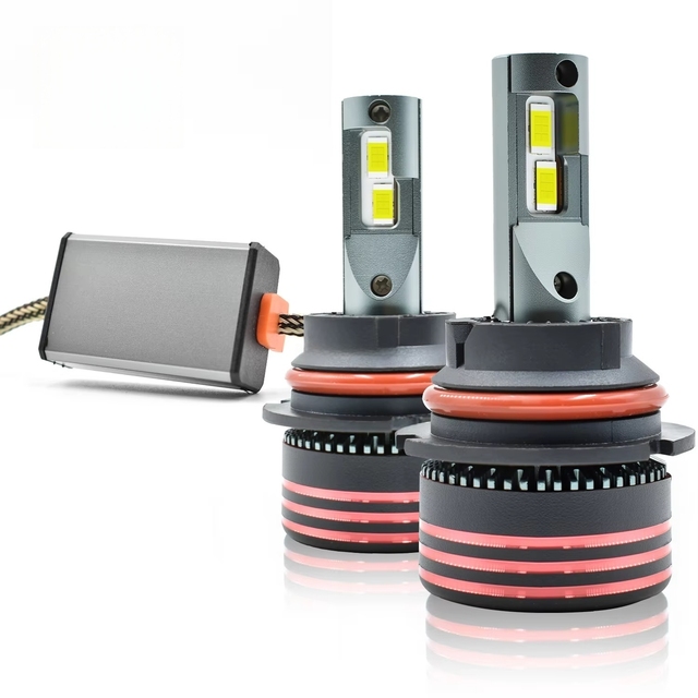 M8PRO H1/H7/H4/9008 High Power 130W Mini LED Headlight Bulbs 12V 13000LM 6500K Aluminum Plug & Play IP68 New Universal Fitment