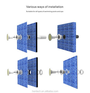 Projecteurs <span class=keywords><strong>LED</strong></span> pour <span class=keywords><strong>piscine</strong></span> Hentech IP68 sans niche, télécommandés, 1,5 pouce - Product Image 6