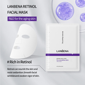 Masque facial LANBENA en gros de Guangzhou au thé vert et à l'aloe vera, masque de beauté végétalien biologique au collagène - Product Image 3
