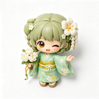 Jouet d'art en PVC personnalisable, écologique, promotionnel, de style japonais, magnifique personnage de poupée, pour cadeaux de bienvenue et fêtes