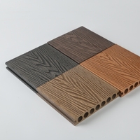 Planche de terrasse creuse en WPC, imperméable, antidérapante, moderne, pour jardin extérieur, terrasse