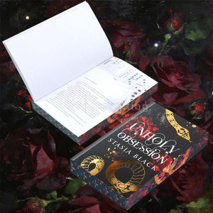 Novel Story <b>Book</b> Custom Hardcover Self-Publishing Offset Paper with Sprayed Edge Printing Personal Gold Foil Stamping - Product Image 4