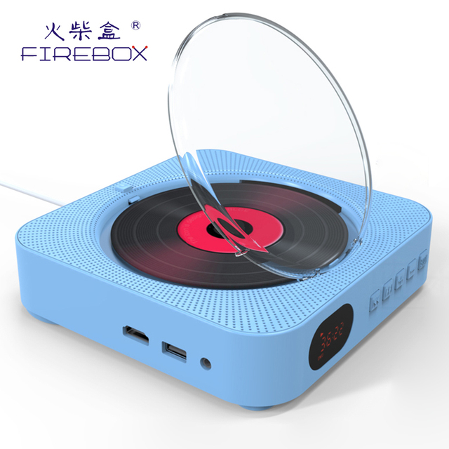 Portable CD// Player with 1080P LCD Display FM/Alarm Functions