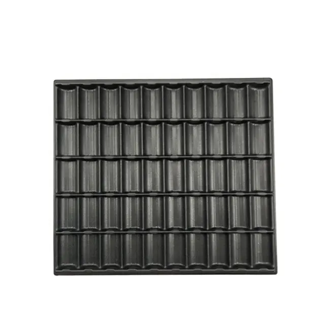 Hot sale black abs plastic poker chip tray 50 rows plate holder 1000pcs 40mm casino ceramic or clay chips from directly factory