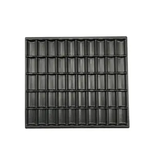 Hot Koop Black Abs Plastic Poker Chip Tray 50 Rijen Plaat Houder 1000 Stuks 40Mm Casino Keramische Of Klei chips Van Direct Factory