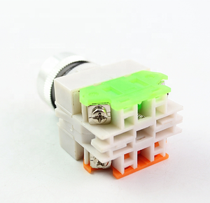 LAY37-11BN 22mm 1NO1NC רגעי פלסטיק לדחוף כפתור מתג 4 ברגים 10A 600V כוח עצמי איפוס כפתור מתג - Product Image 4