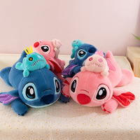 Boneka Stitch Ukuran Besar Gaya Pesta, Boneka Stitch Emas Kecil, Mainan Boneka Stitch, Bantal, Hadiah Bayi Antarbintang