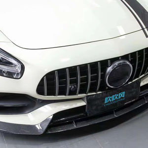 Kit de carrosserie en Fiber de carbone sèche de haute qualité séparateur de becquet avant diffuseur de lèvre de pare-chocs pour <span class=keywords><strong>Mercedes</strong></span> Benz <span class=keywords><strong>AMG</strong></span> <span class=keywords><strong>GT</strong></span> GTS GTC C190 - Product Image 5