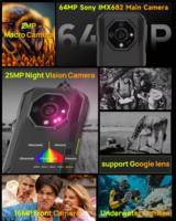 Smartphone robuste Ulefone Armor X32 Pro 5G Android 14, appareil photo 64MP, étanche, NFC, écran LCD, IP68, 90Hz, double SIM