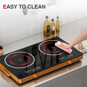 <span class=keywords><strong>Cuisinière</strong></span> électrique infrarouge double foyer tout-en-un 3500W+3500W, écran tactile, étanche, classe énergétique A, en plastique, pour usage domestique et hôtelier - Product Image 4