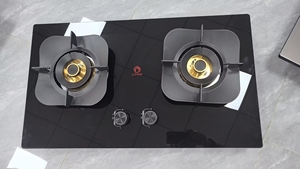 Tuya Smart fornello a Gas Top a due fuochi <span class=keywords><strong>da</strong></span> cucina con <span class=keywords><strong>forno</strong></span> elettrico <span class=keywords><strong>piano</strong></span> <span class=keywords><strong>cottura</strong></span> in vetro per uso esterno di casa Hotel - Product Image 3