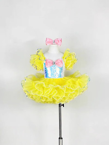 Robe de <span class=keywords><strong>tutu</strong></span> de ballet pour enfants, <span class=keywords><strong>multicolore</strong></span>, pas cher, jupe de ballerine moelleuse, jupe de gâteau, pour les tout-petits, entraînement de compétition, en stock, 100% polyester, LOGO - Product Image 5