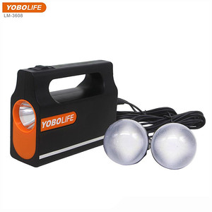 Giá rẻ LM-3608 nhỏ Đèn năng lượng mặt trời Kit 6V 4 Wát Tấm Pin Mặt Trời Mini năng lượng mặt trời hệ thống năng lượng Kit với 2 bóng đèn LED USB sạc cho Châu Phi - Product Image 5