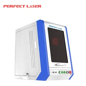Perfect Laser 50w 100w Enclosure Type MAX RAYCUS IPG JPT Fiber Laser Marker Etching Marking Machine for Metal and Non-metal
