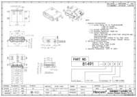 USB4500-03-0-A Receptacle USB Tipe C untuk USB 2.0, Tipe SMT, Pemasangan di Tengah, Offset 0.8mm