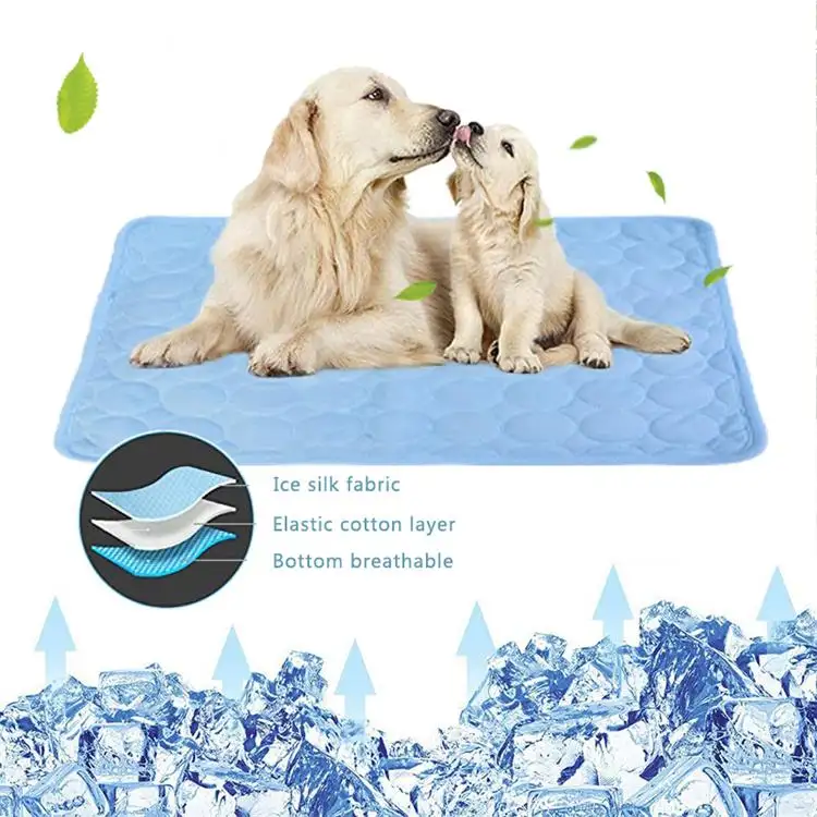 Coussin Pour Chien卸売夏のアイスマットペットクールトレーニング犬の冷却マットパターン