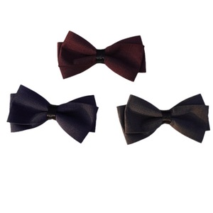 Q-6665 Papillon in Pelle alla Moda per Uomo, per Testimoni e Sposi, Rosso Vino e Nero, per Matrimoni Formali - Product Image 5