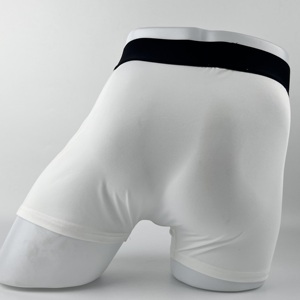 Calzoncillos bóxer de punto para hombre, transpirables, ecológicos, antiestáticos, de secado rápido, de cintura media, con cinturilla negra, de elastano/poliéster. - Product Image 6