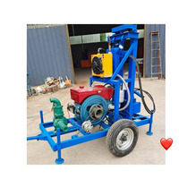 Petite machine portative de forage de puits d'eau de profondeur de 100m à vendre en Afrique du Sud, au Japon, en Inde