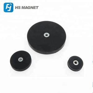 Imán de copa de base redonda de neodimio de alto rendimiento con revestimiento de <span class=keywords><strong>goma</strong></span> - Product Image 4