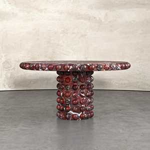 डाइनिंग रूम के लिए कुमुसी आधुनिक अनुकूलन गोल संगमरमर डाइनिंग टेबल - Product Image 5