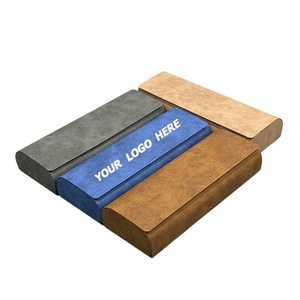 Estuche Rígido para Gafas de PVC de Color Sólido, Estilo Vintage, Textura de Piel de Cordero, Tapa Abatible, Hecho a Mano, Portátil, Regalo Promocional Personalizado - Product Image 1